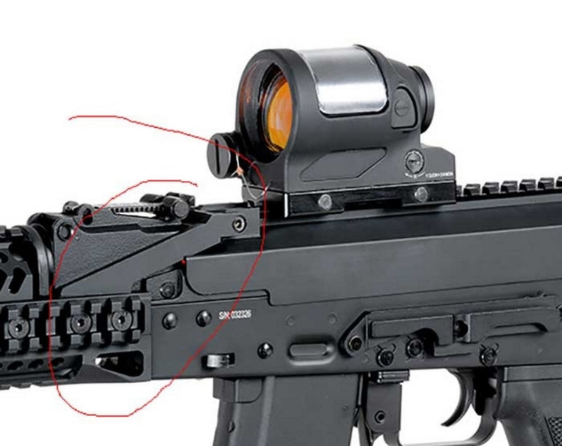 5KU AK Picatinny - Weaver Rail Mount Receiver Dust Cover ZENITCO Type B-33 Culatta AK con Slitta by 5KU