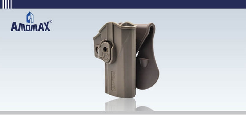 Sig Sauer P320 FDE Roto Polymer Paddle AM-P320F Tactical Holster Fondina by Amomax