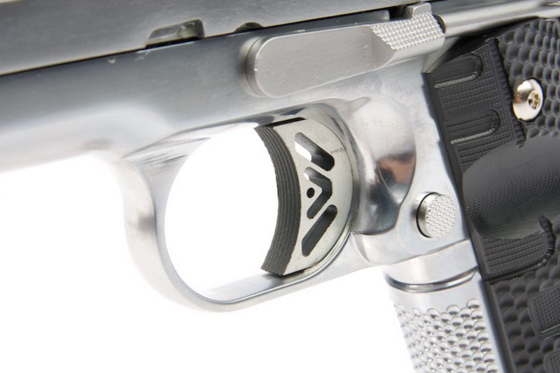 Ascend 1911 KP1911 Silver - Chrome Full Metal GBB Gas Blow Back Metal Slide by WE