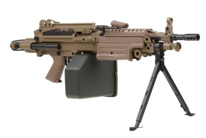 A&K M249 Para Tan Dark Earth Paratrooper Metal Version by A&K