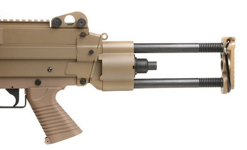 A&K M249 Para Tan Dark Earth Paratrooper Metal Version by A&K