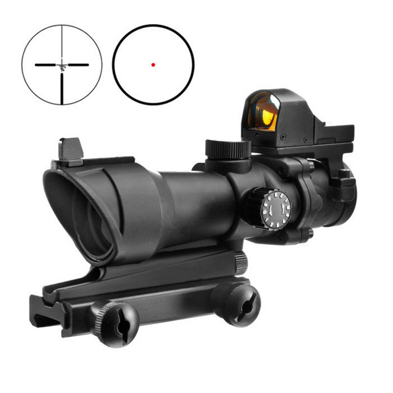 Aim ACOG 4X32 Scope Red-Green Reticle With Automatic Mini Red Dot by Aim-O