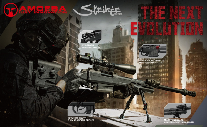 Amoeba Striker Tactical AST01 Tan Bolt Action Spring Rifle by Ares