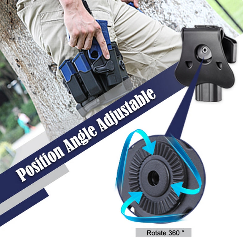 Sig Sauer P320 FDE Roto Polymer Paddle AM-P320F Tactical Holster Fondina by Amomax