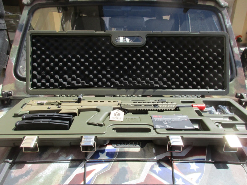 Ares L85A3 EBB Electronic Blow Back Full Metal Tan E.F.C.S. Mosfet Li-Po Ready by Ares