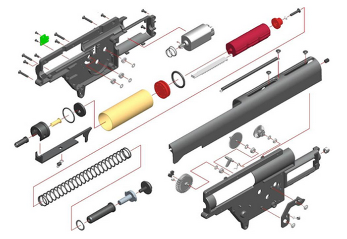 Msr Soc Srl Sniper Li-Po Ready 11,1v Full Metal AEG by Ares