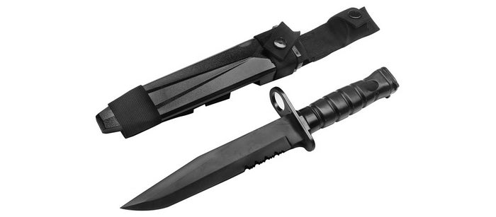 Baionetta US M10 Black M4 - M16 Replica Inerte in Gomma