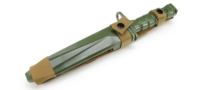 Baionetta US M10 OD Olive Drab M4 - M16 Replica Inerte in Gomma