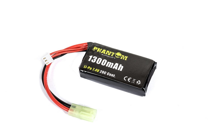 Li-Po 7.4V 1300mAh 20C 15x35x67mm.