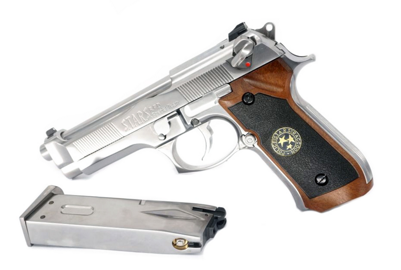 M92 Biohazard Samurai Edge GBB Silver-Chrome by We