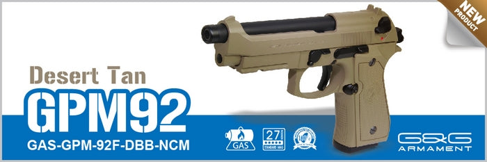 G&G GPM92 Full Metal GBB Tan by G&G