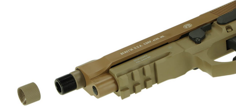 Beretta M9A3 - M96A1 Type FM Full Metal 2021 Scritte e Loghi originali FDE Blowback Co2 by Kwc x Umarex