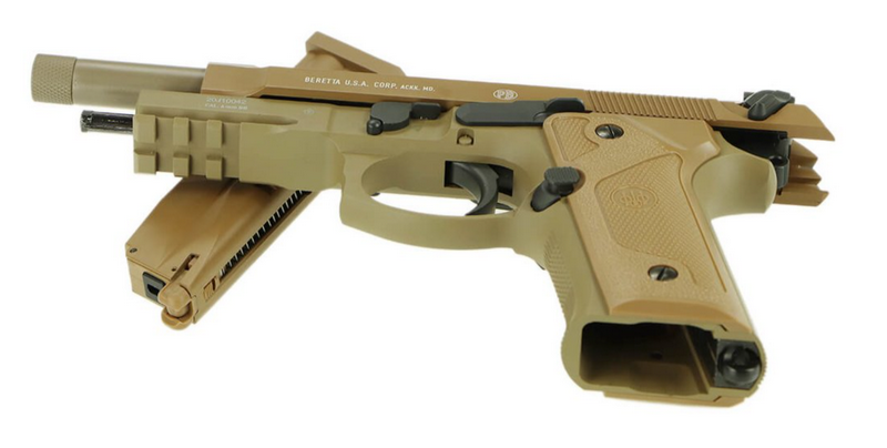 Beretta M9A3 - M96A1 Type FM Full Metal 2021 Scritte e Loghi originali FDE Blowback Co2 by Kwc x Umarex