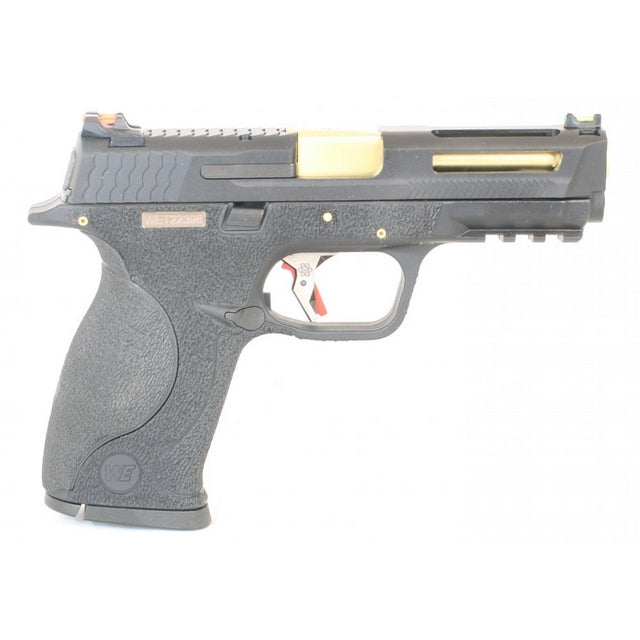 Big Bird E Force Vented Black & Gold Metal Slide GBB by We