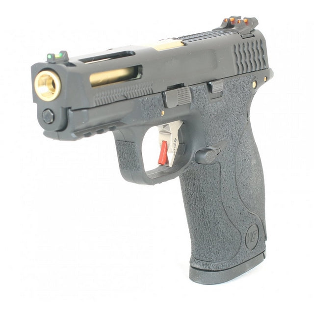 Big Bird E Force Vented Black & Gold Metal Slide GBB by We