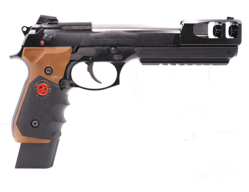 Bio-Hazard Racoon Police Barry Burton Model Samurai Edge M92 Full Metal & Full Auto Custom Gen II GBB by We
