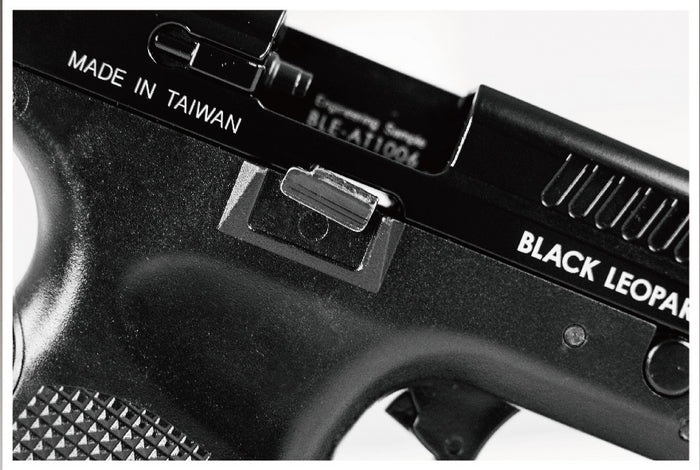 Black Leopard Eye Alpha Metal Slide BLE-001-SB GBB Gas BlowBack Pistol by Ics