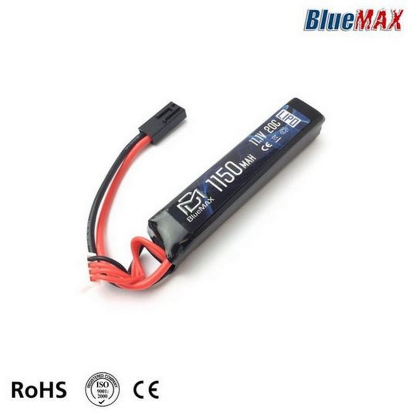 BlueMax Li-Po Battery Batteria Stick 11.1v 1150mAh 20C by Blue Max