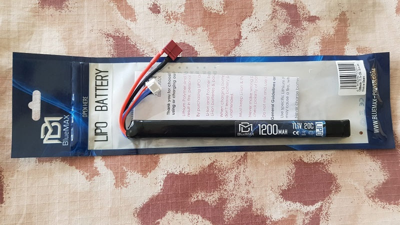 BlueMax Li-Po Battery Batteria 1200mAh 20C 11.1v AK Stick by Blue Max