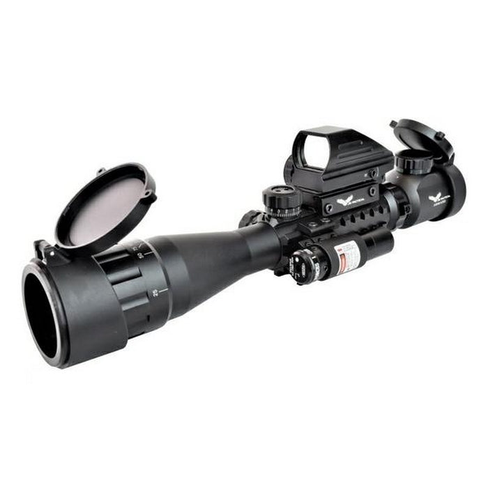 Combo 3-9x40 AOEG Ottica con Mini Dot e Laser by Js-Tactical