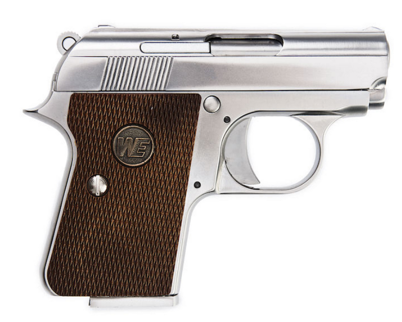 CT25 3.8 GBB Chrome - Silver Full Metal Pistol by We