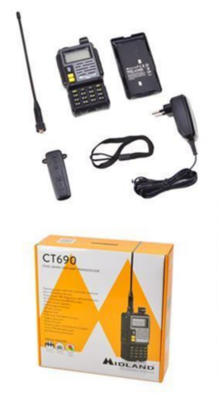 CT690 Dual Band VHF-UHF Ricetrasmettitore Midland