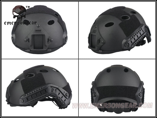 Carbon Fiber Fast PJ Helmet BK by Emerson