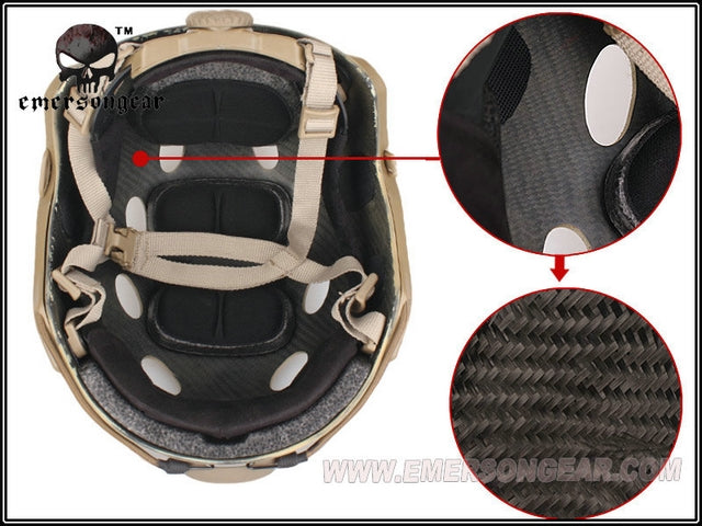 Carbon Fiber Fast PJ Helmet DE by Emerson