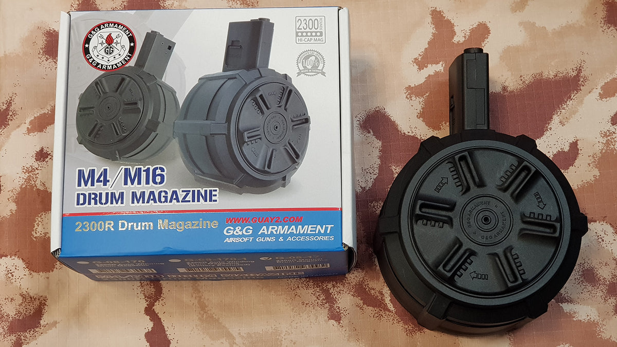 G&G Caricatore M4 -M16 Drum 2300bb a Caricamento Manuale by G&G Armament