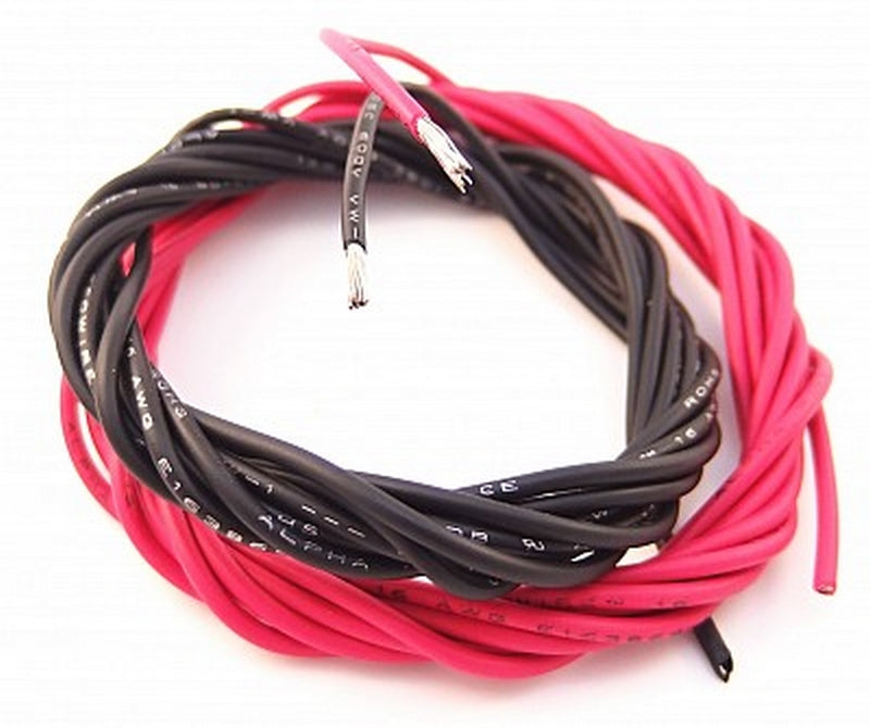 Cavi 16 AWG Rosso (1m) e Nero (1m) by Jefftron