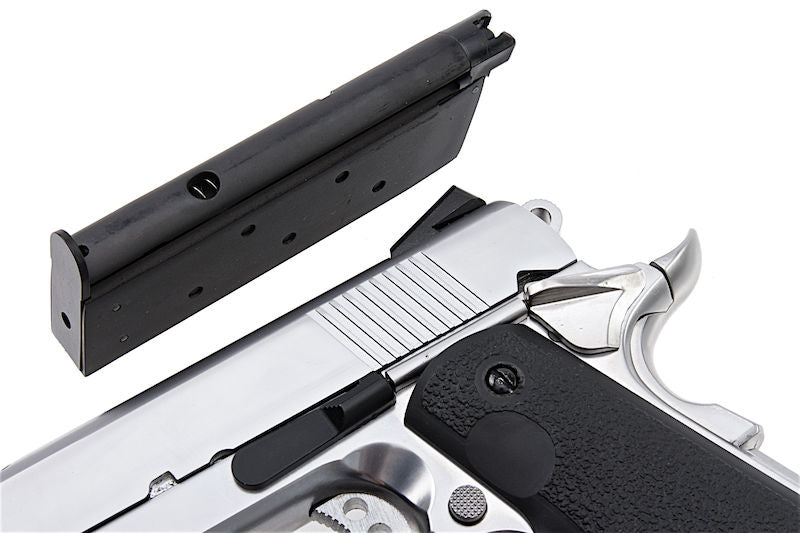 1911 .45 ACP Officer Size NE10 Series Aluminum Slide GBB Silver by Armorer Works Customs