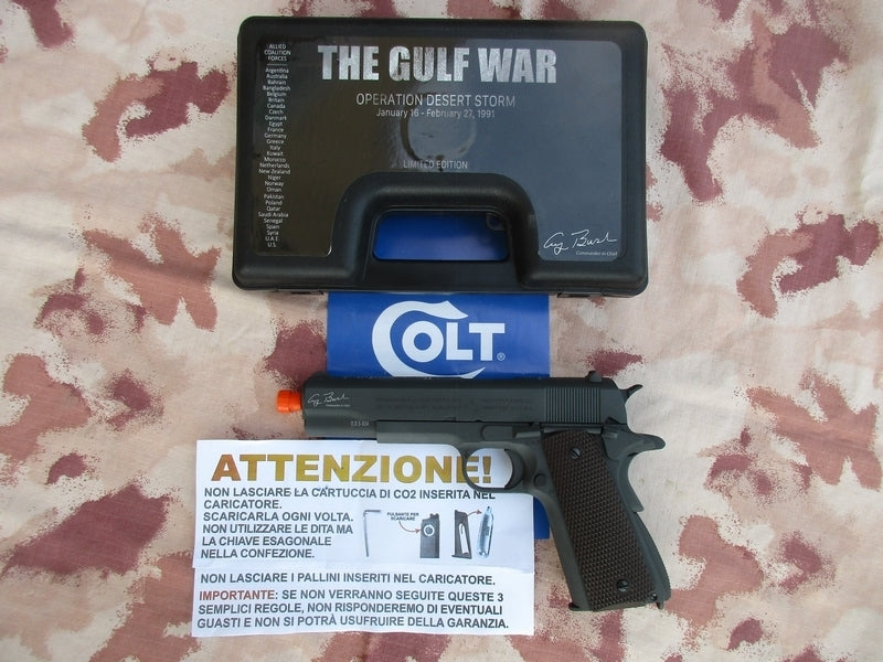 Colt 1911 A1 Desert Storm "The Gulf War George H.W. Bush" Co2 Limited Edition by Cybergun