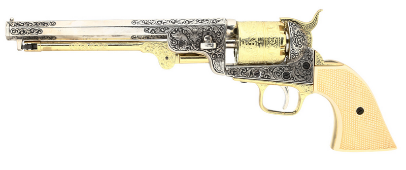 Navy 1851 General George Armstrong Custers Percussion Revolver by Denix