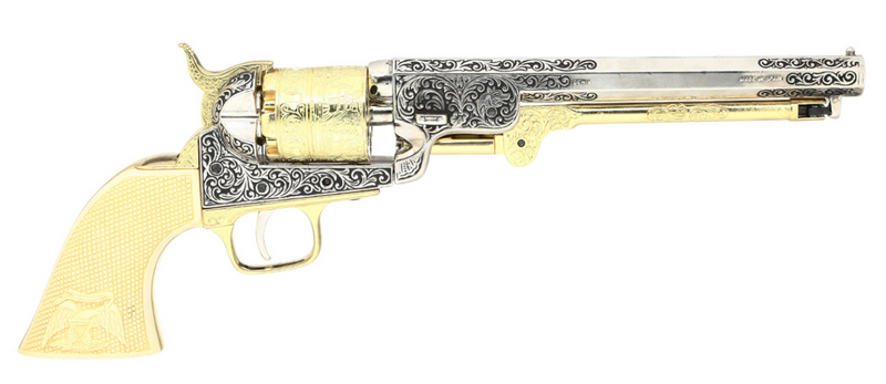 Navy 1851 General George Armstrong Custers Percussion Revolver by Denix