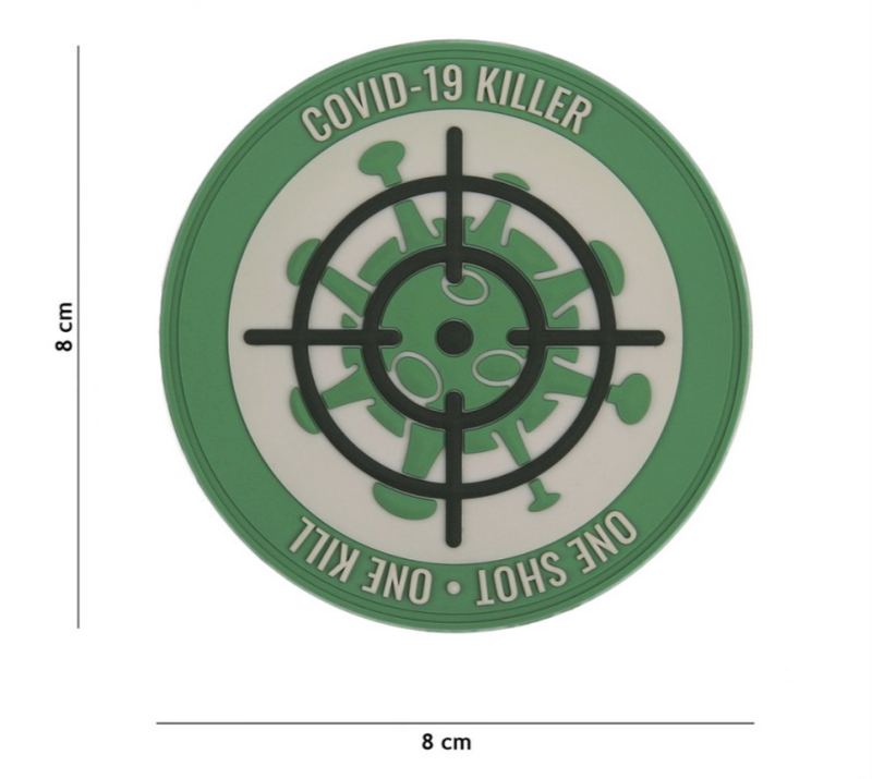 Covid Killer 3D Rubber Patch