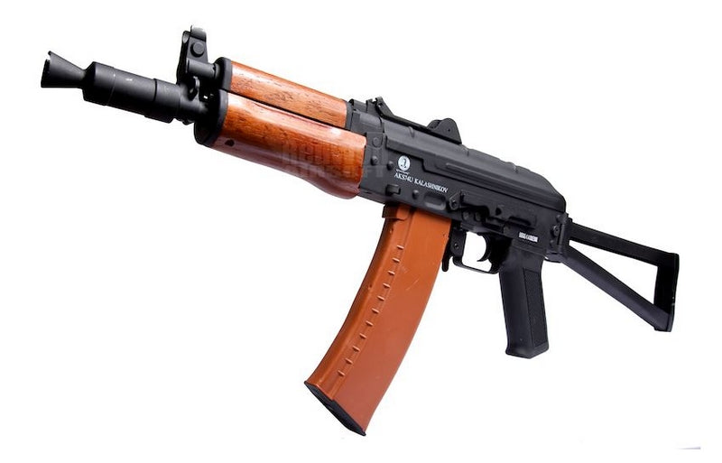 AK74SU Full Wood & metal Scritte e Loghi Orinali AEG by Cybergun