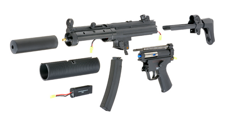Cyma MP5 SD6 Type SMG Sub Machinegun Blue Edition Full Metal by Cyma