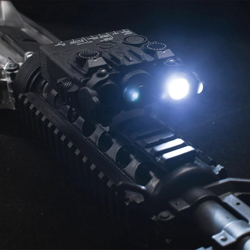 DBal-A2 Tan Aiming Device IR Green Laser - Led Torch Light 150 Lumen - Strobe by WADSN