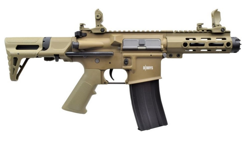 DBoys PDW M4 Full Metal 5" 1-4 Aluminum RIS Tan Li-Po Ready by DBoys