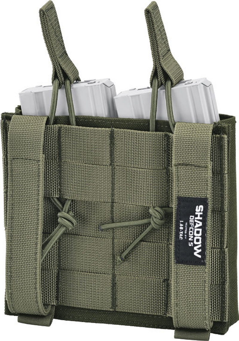 DEFCON 5 Shadow D5-LAS_M4AKDO Double Open Ammo Pouch OD Green Tasca Porta Caricatori 5.56