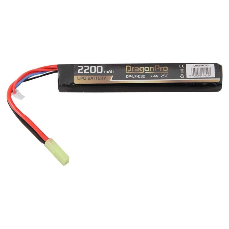 Batteria Li-Po DP-L7-030 Stick 7,4v. 2200mAh 25c 127x21x24mm. by Dragonpro