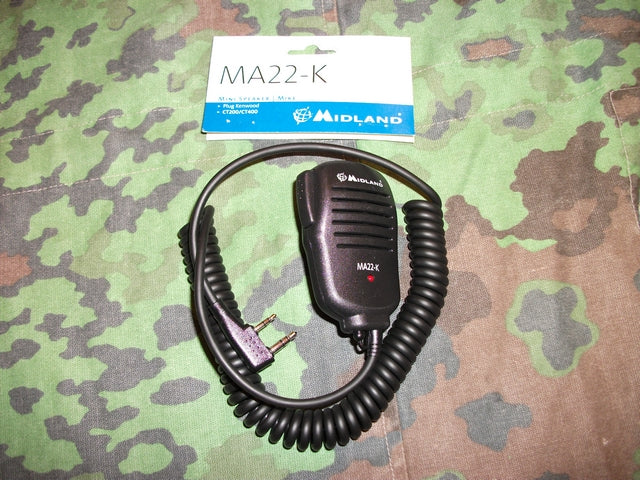 Midland Microfono Amplificato MA22-K per Serie Kenwood - Baofeng