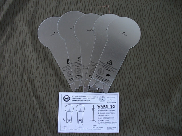 Madbull Kit 5pcs Classic Popper Bersagli by Madbull