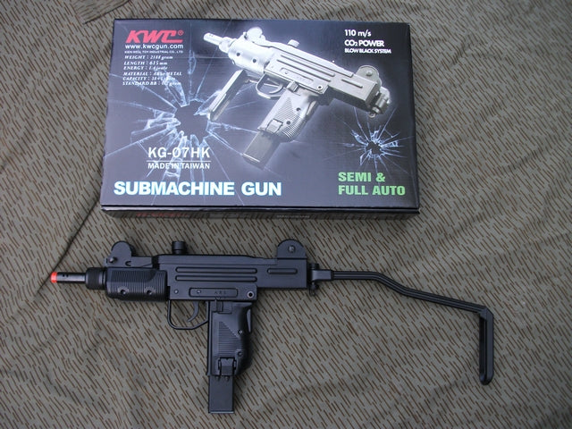Mini UZI Type M7 Submachine Gun Full Metal Open Bolt Co2 GBB Gas Blow Back by KWC