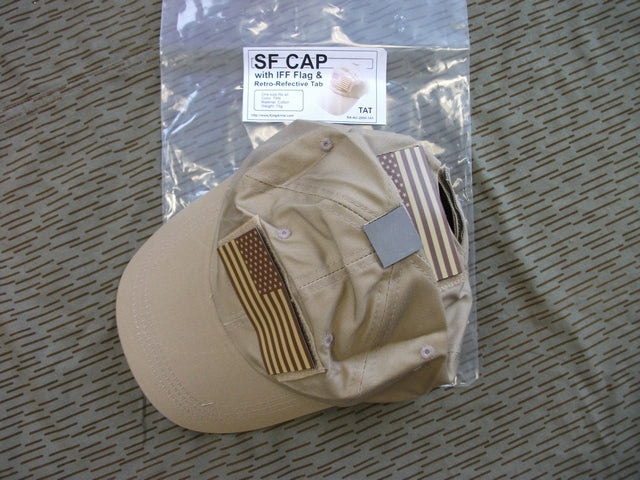 Contractor's SF Cap con IFF U.S.A. ID Patches in Colorazione Tan
