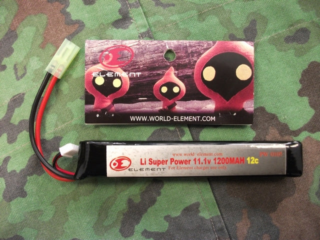 Li-Po Batteria Element 1200mAh 11.1v. 12C