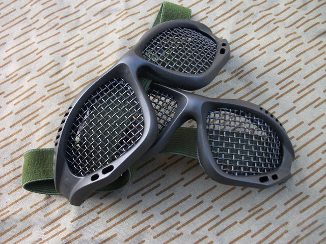 Occhiali a Rete Tactical Metal Fishness Goggles BK by Wosport