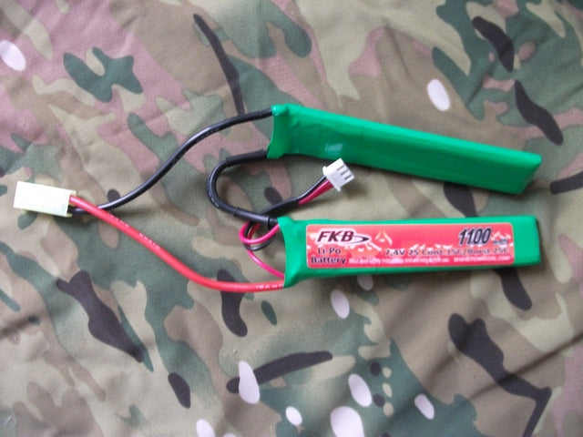 Li-Po Batteria "Double" 7.4v. 1100mAh 15C