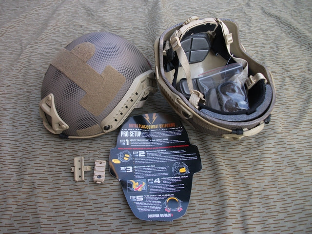 USMC FAST Deluxe Elmetto Seal-Fish Net-Snake Skin Camo by Royal