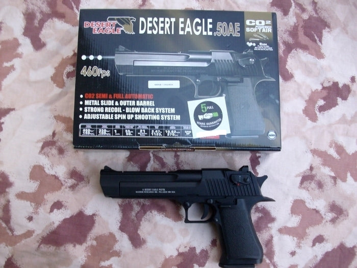 Cybergun < KWC Desert Eagle .50AE IMI Scritte e Loghi Originali Full Metal a Co2 Semiautomatica e Full Auto - Raffica by Kwc > Cybergun